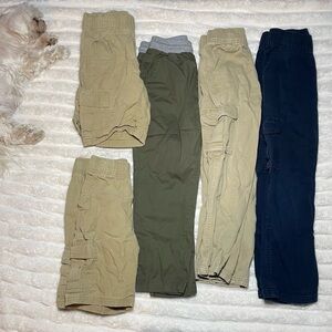 Kids Pants/Shorts Bundle - Khaki, Olive, Navy Cargo pants